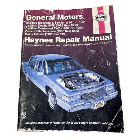 Vintage Haynes Repair Manual General Motors 1986-1993 Car Repair - Picture 1 of 5